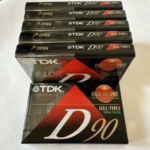 TDK D90 Blank Audio Cassette Tapes Lot Of 6 High‎ Output ICEI/Type I SEALED